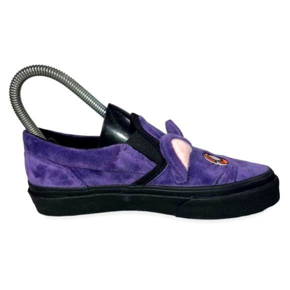 Sailor Moon Pretty Guardian Luna Slip-on Vans Sneakers Purple / Black Youth 2 - Picture 8 of 12